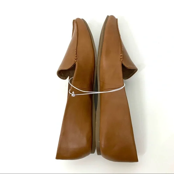 A New Day Micah Cognac Brown Faux Leather Almond Toe Loafers New Nwt Multi Sizes - Picture 13 of 14